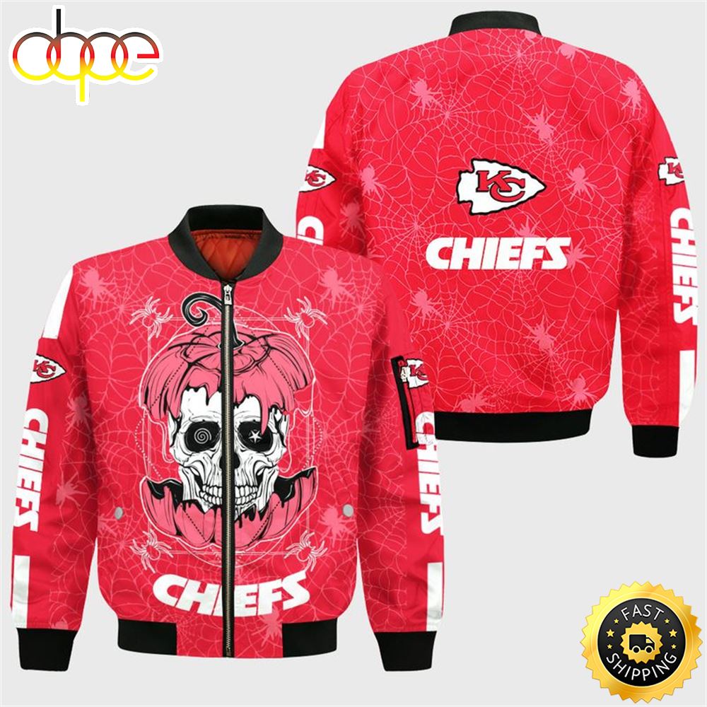 Kansas City Chiefs Halloween Hellraiser II Bomber Jacket