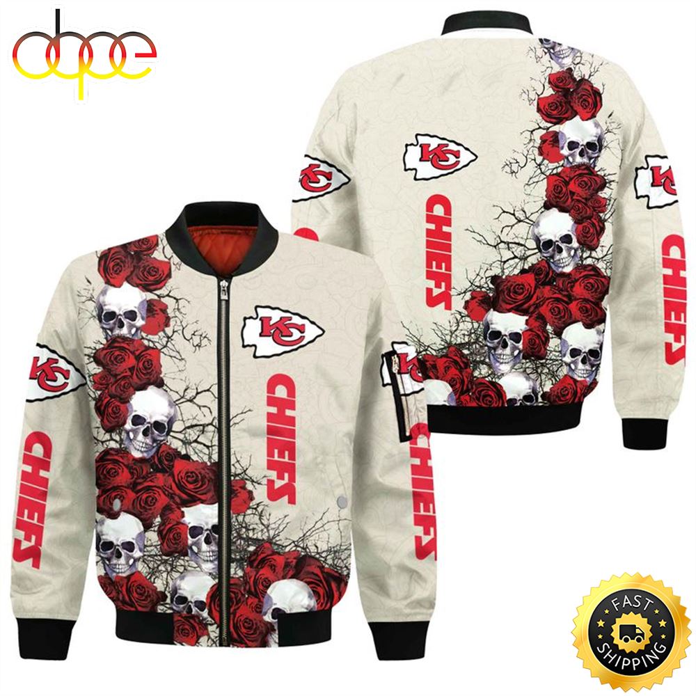 NFL Kansas City Chiefs All Over Print Bomber Jackets Size S-5XL Shirt