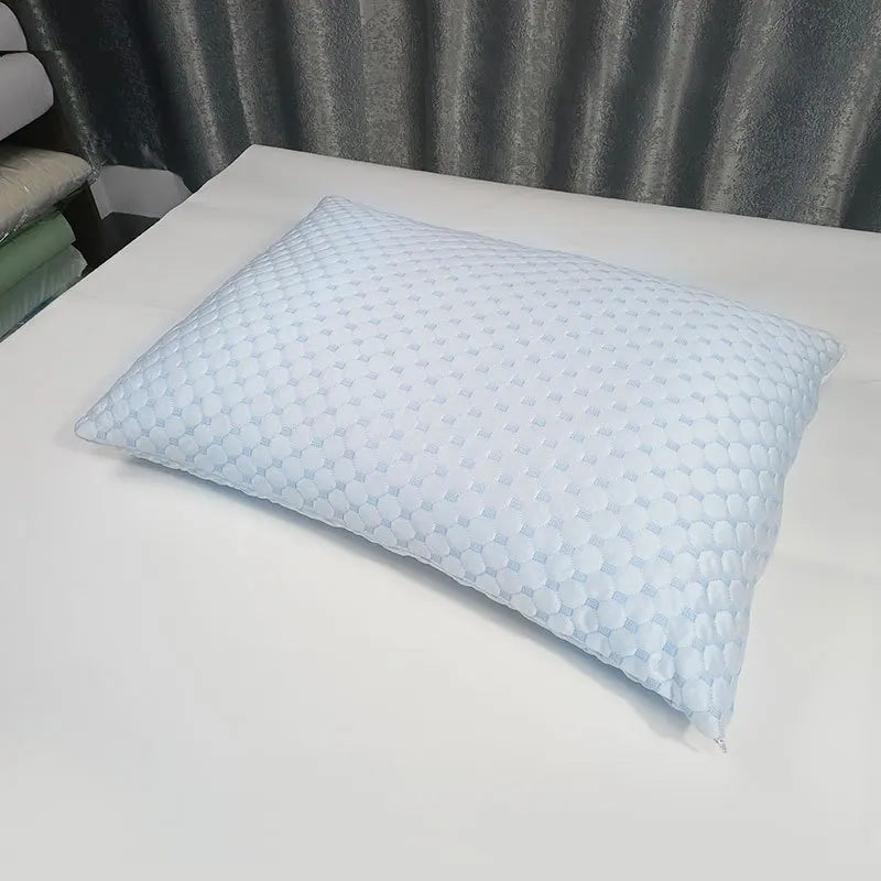 1pc Summer Cooling Pillow,Ice Silky and Bamboo Fiber AB Side Face,Shredded Memory Foam Home Hotel Sleeping Pillows 51*76/51*92cm