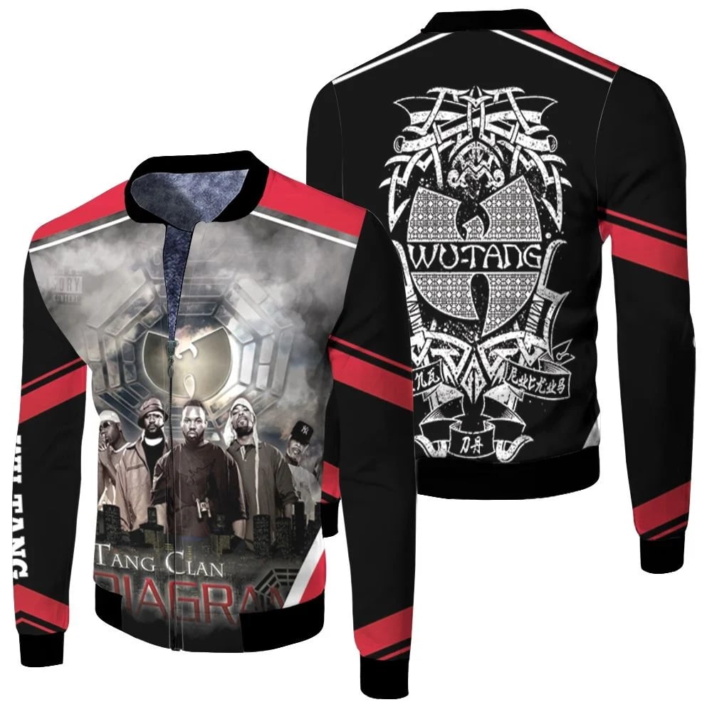 Wutang Clan 8 Diagrams Legend Hip Hop For Fan Fleece Bomber Jacket